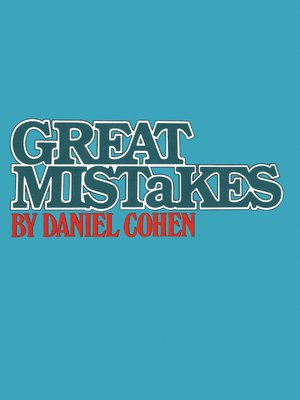 cover image of Great Mistakes